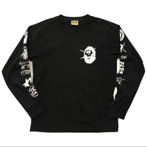Bape X Stussy Long Slevee Tee (M)